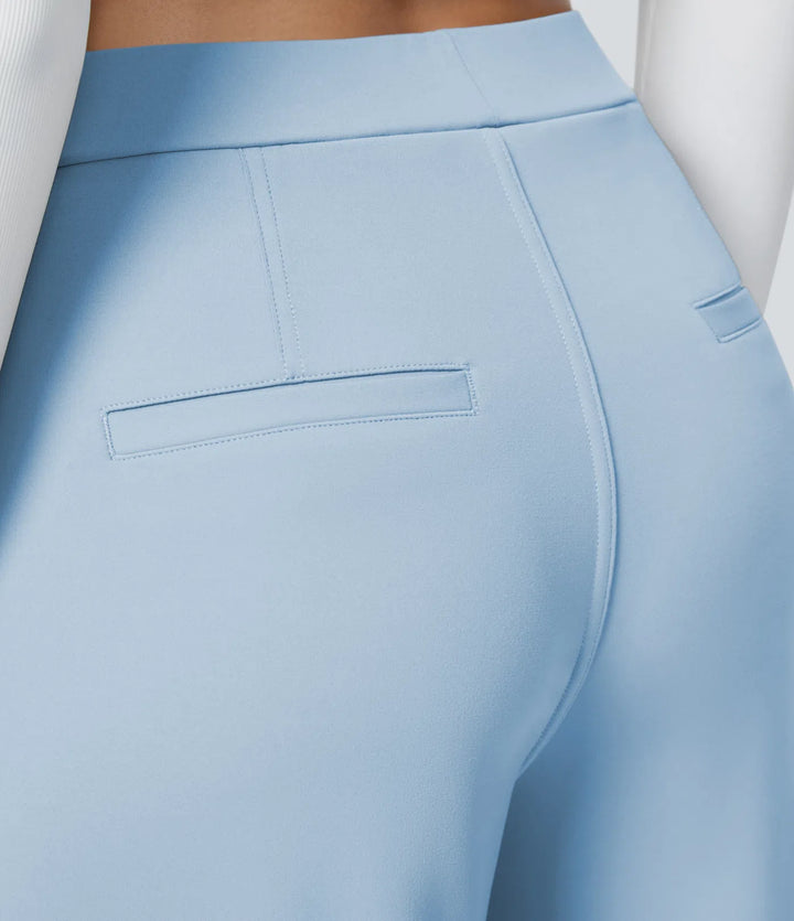 Pantalon tailleur Jean & Marie DayStretch coupe droite taille haute avec poches