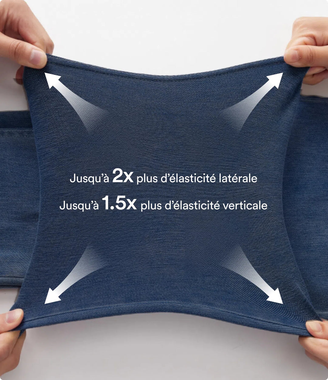 Jean & Marie Short décontracté évasé à jambe large en denim extensible délavé taille haute croisée avec poches multiples