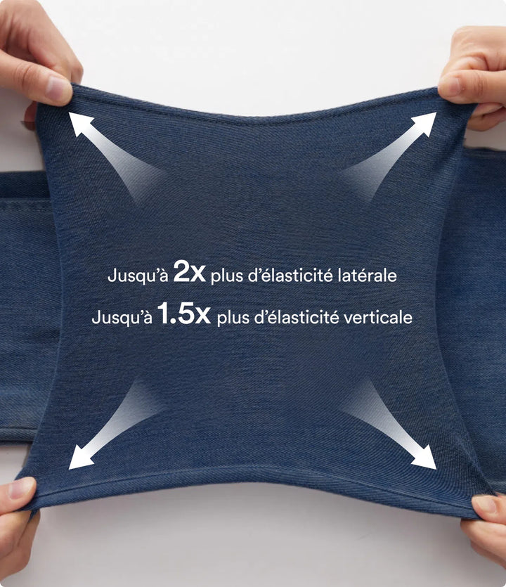 Jean & Marie Short décontracté évasé à jambe large en denim extensible délavé taille haute croisée avec poches multiples