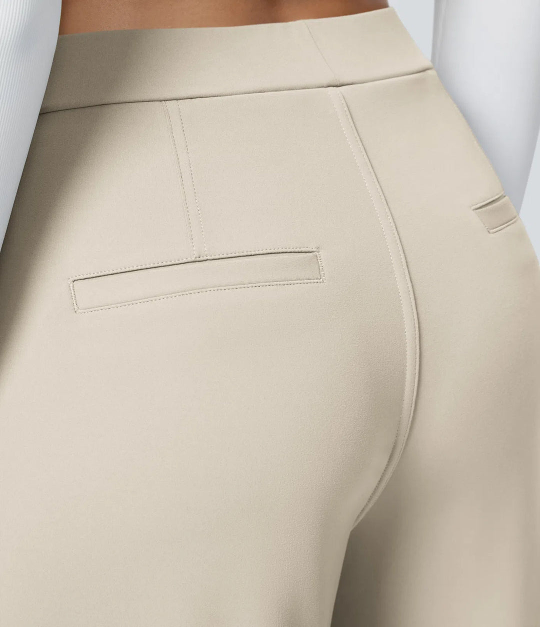 Pantalon tailleur Jean & Marie DayStretch coupe droite taille haute avec poches