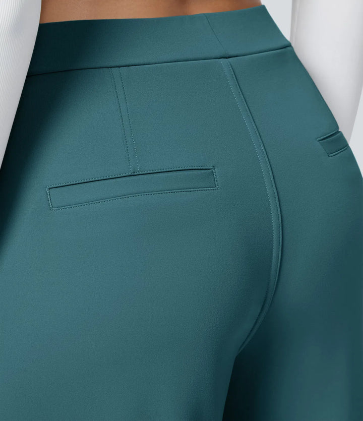 Pantalon tailleur Jean & Marie DayStretch coupe droite taille haute avec poches
