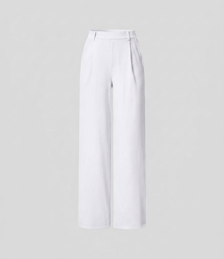 Pantalon tailleur Jean & Marie DayStretch coupe droite taille haute avec poches