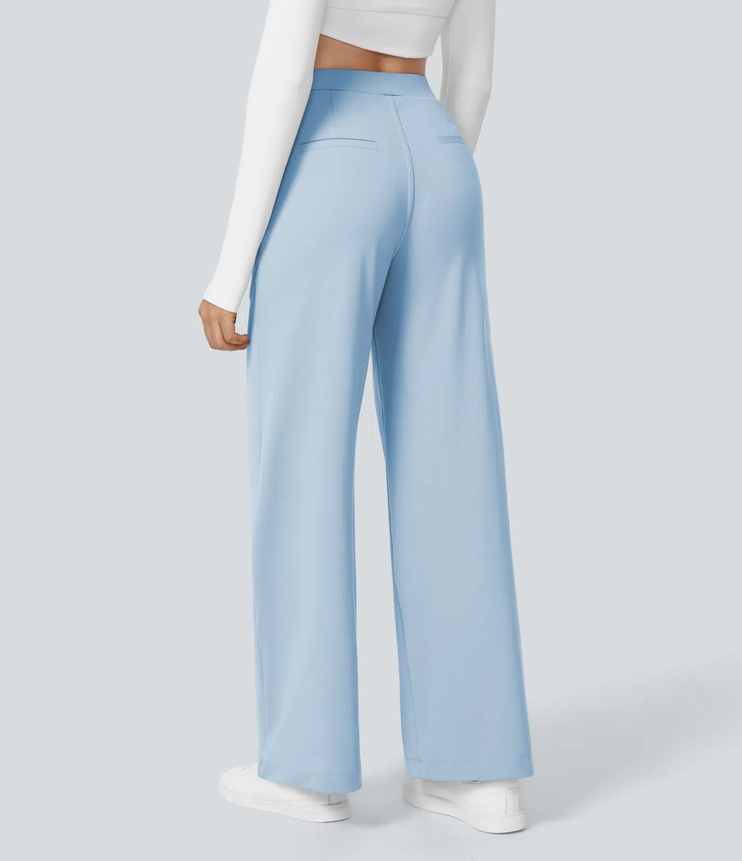 Pantalon tailleur Jean & Marie DayStretch coupe droite taille haute avec poches