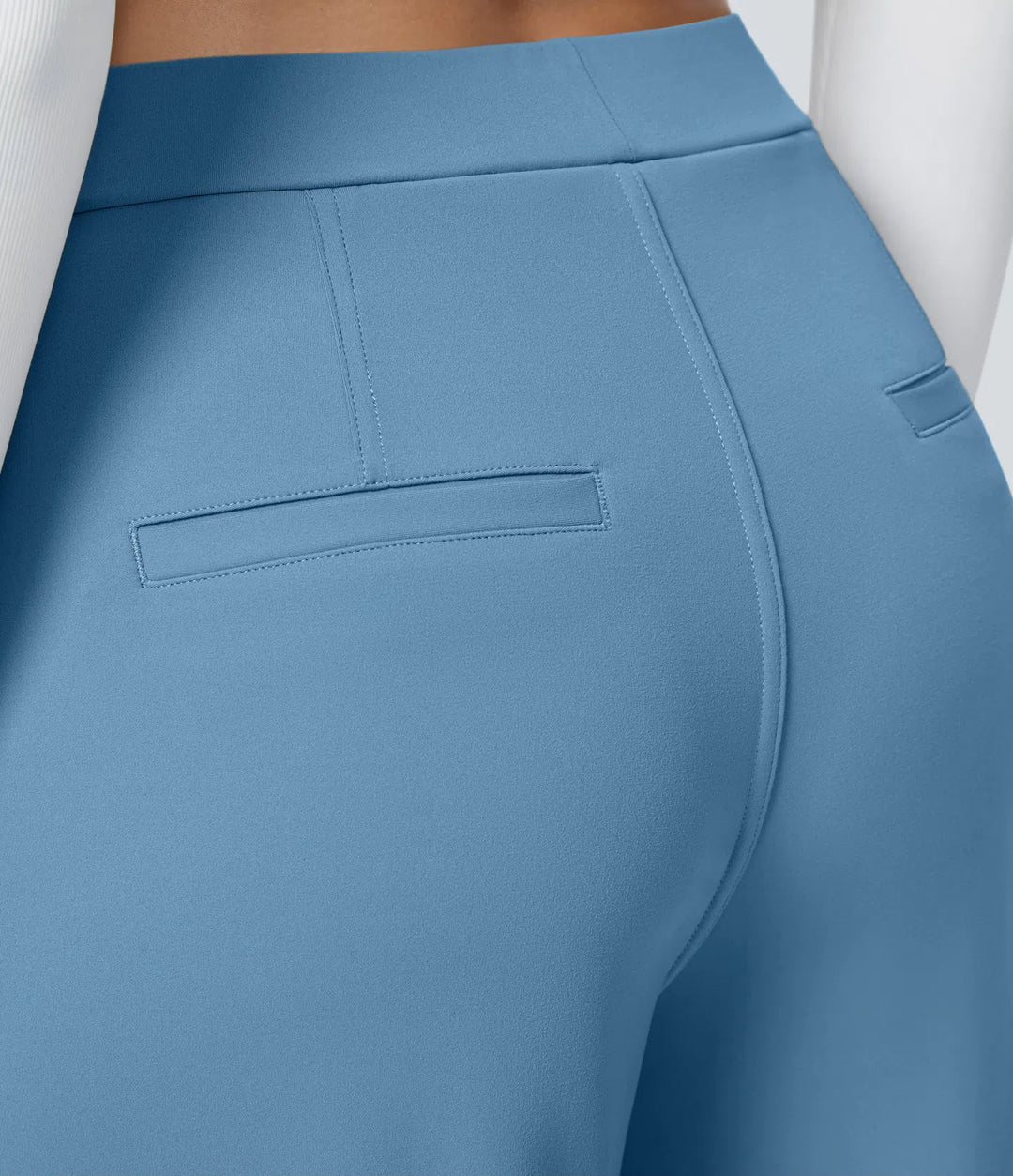 Pantalon tailleur Jean & Marie DayStretch coupe droite taille haute avec poches