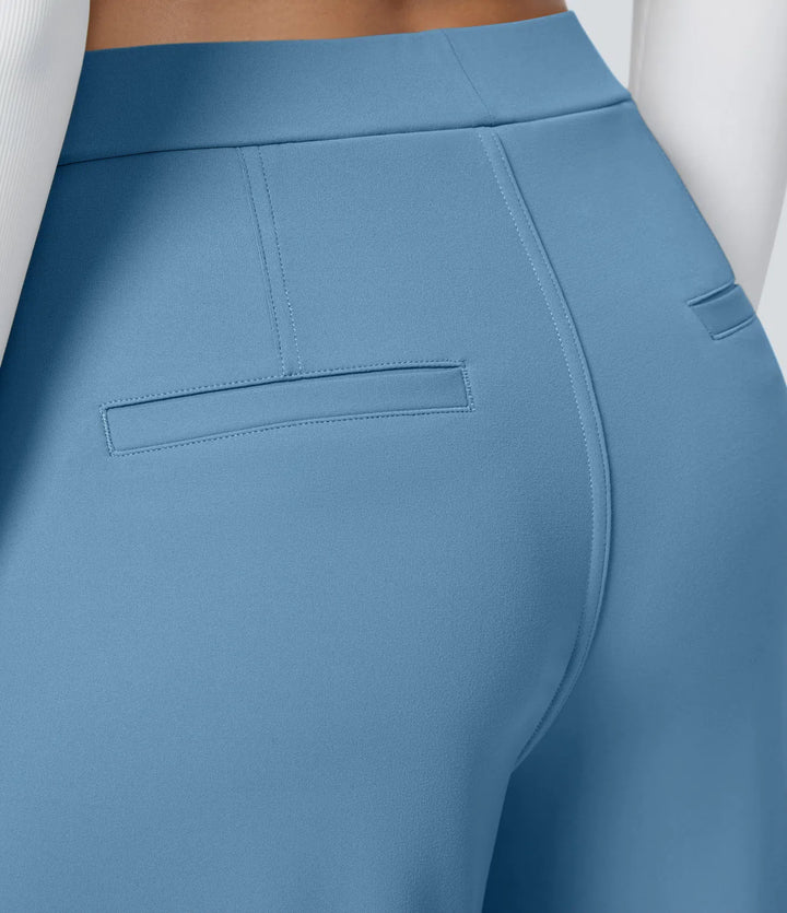 Pantalon tailleur Jean & Marie DayStretch coupe droite taille haute avec poches