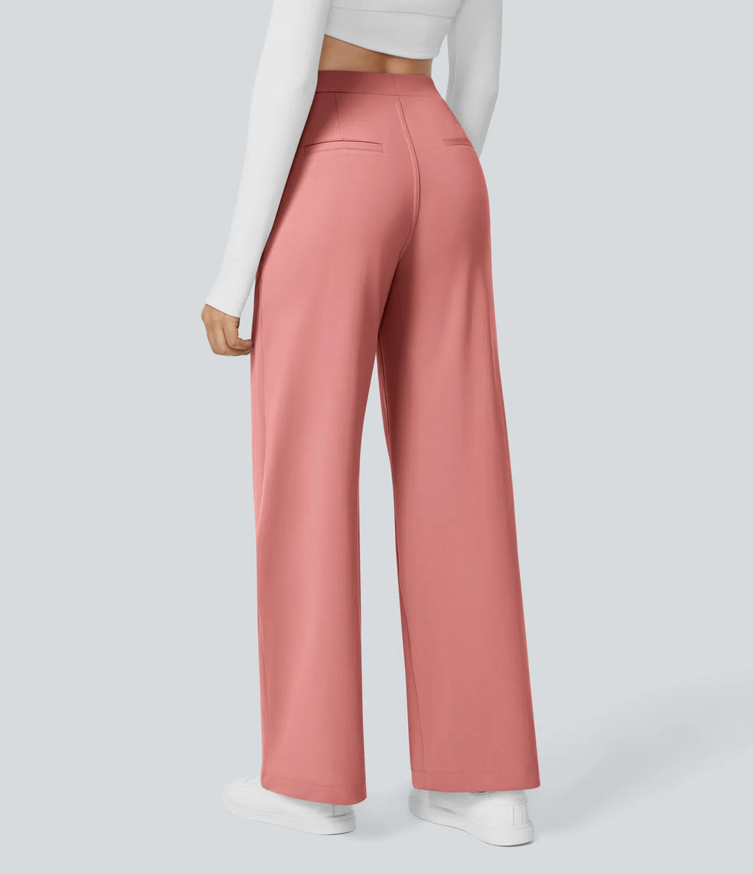 Pantalon tailleur Jean & Marie DayStretch coupe droite taille haute avec poches