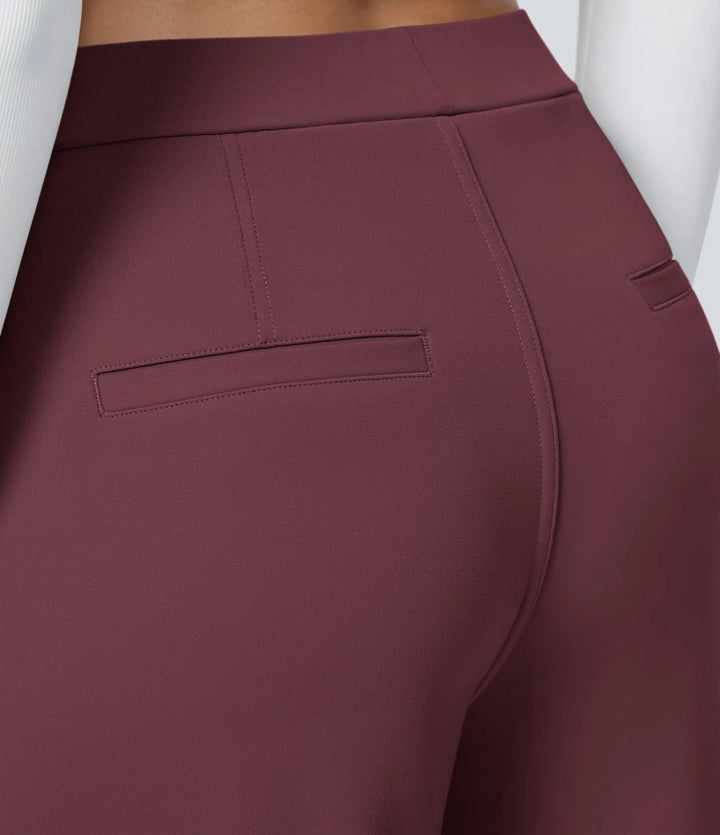 Pantalon tailleur Jean & Marie DayStretch coupe droite taille haute avec poches