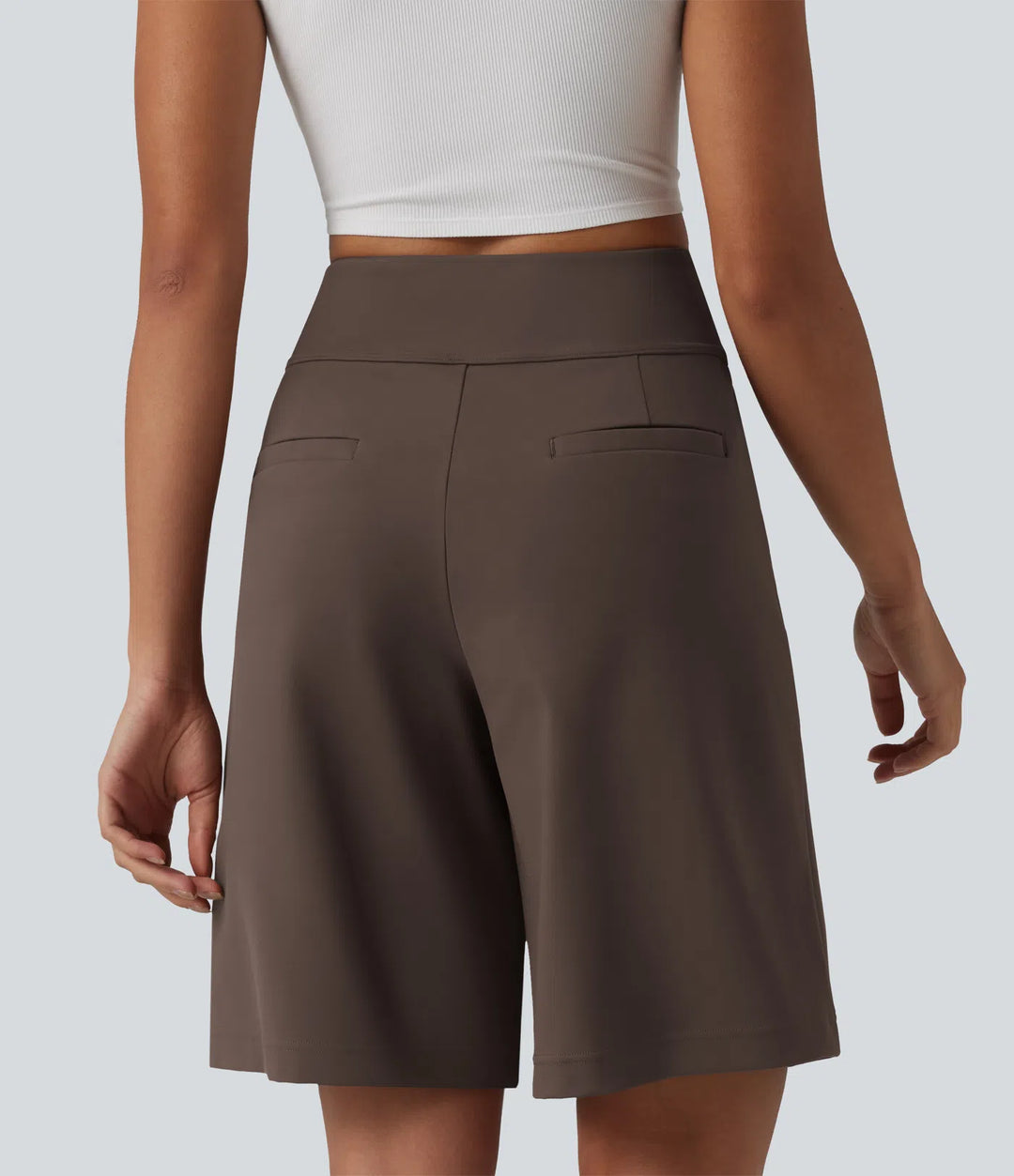 Short tailleur bermuda plissé