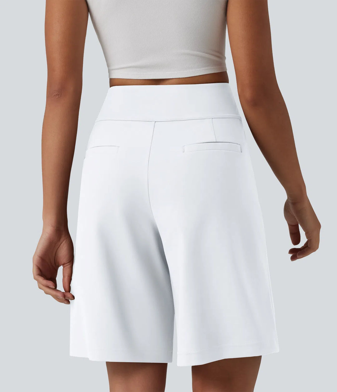 Short tailleur bermuda plissé
