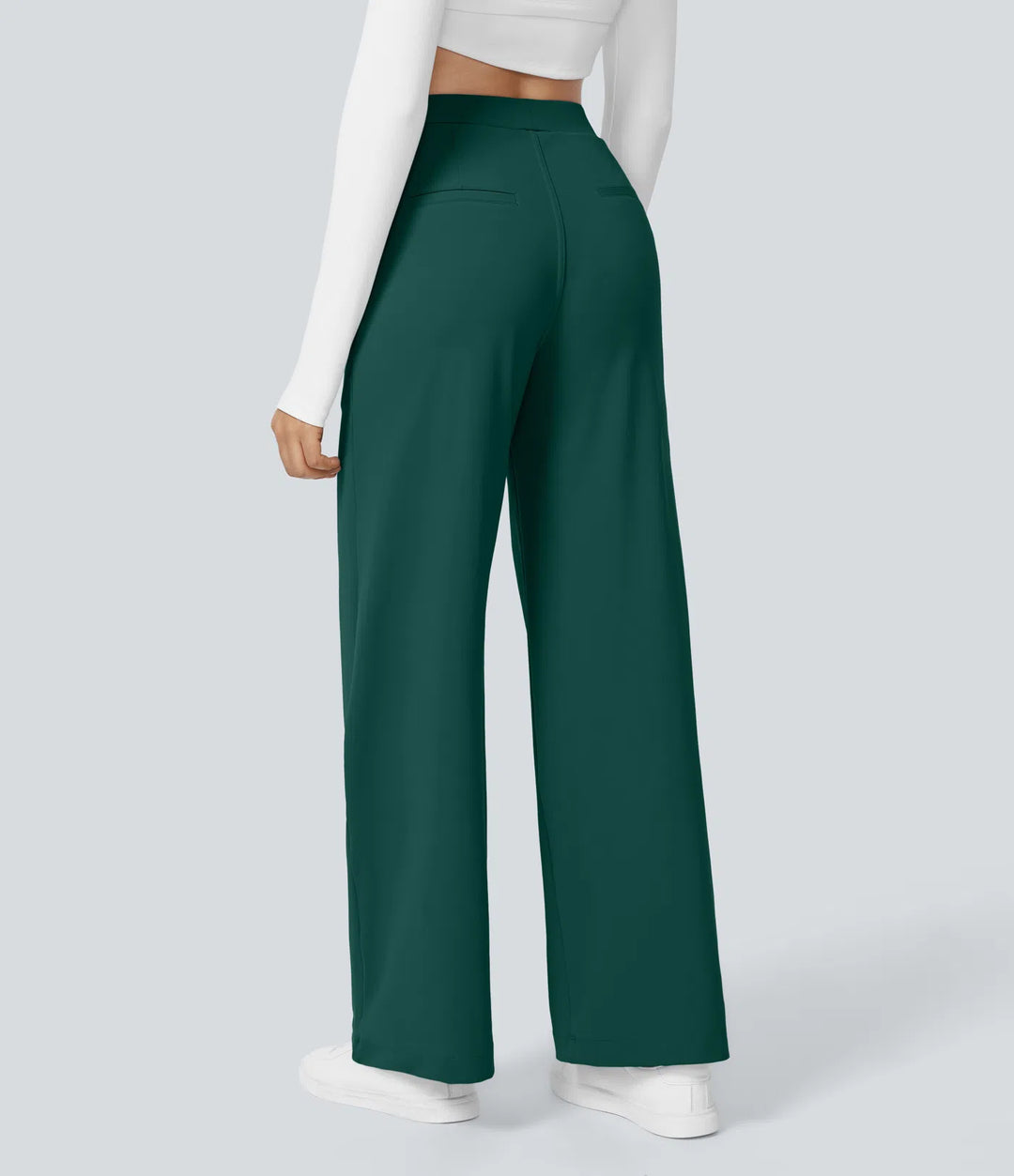 Pantalon tailleur Jean & Marie DayStretch coupe droite taille haute avec poches