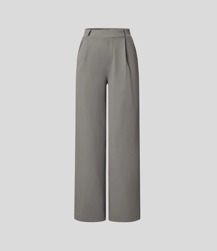 Pantalon tailleur Jean & Marie DayStretch coupe droite taille haute avec poches