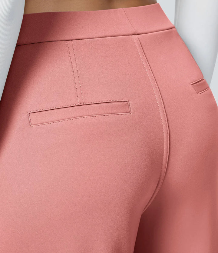 Pantalon tailleur Jean & Marie DayStretch coupe droite taille haute avec poches