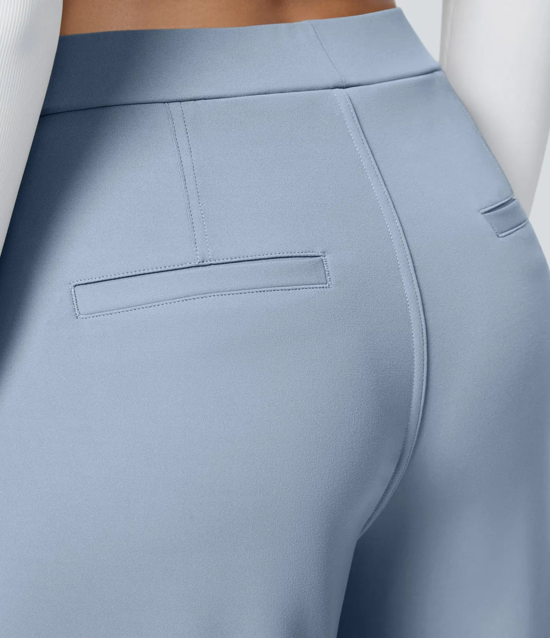 Pantalon tailleur Jean & Marie DayStretch coupe droite taille haute avec poches