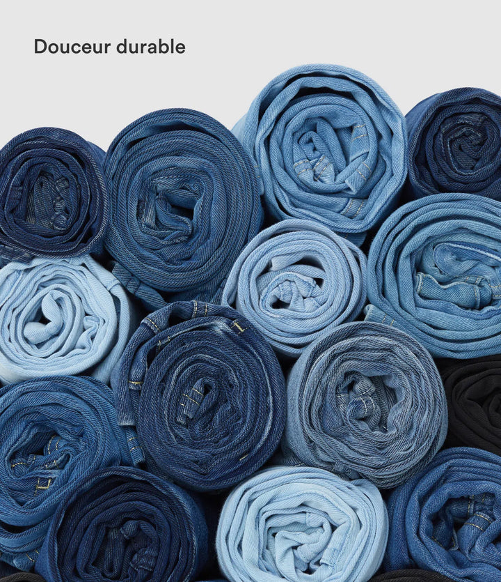 Jean & Marie Short décontracté évasé à jambe large en denim extensible délavé taille haute croisée avec poches multiples