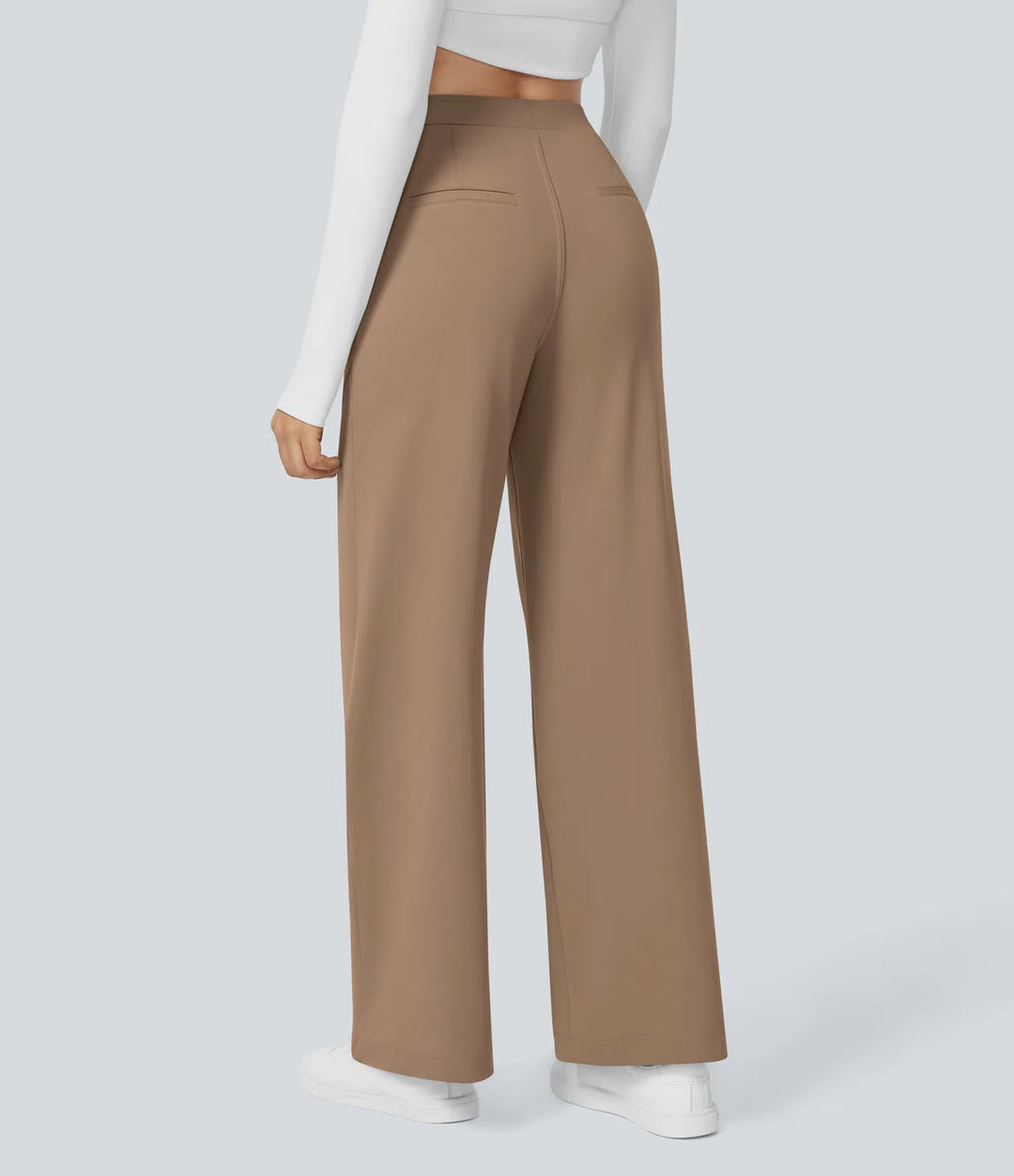 Pantalon tailleur Jean & Marie DayStretch coupe droite taille haute avec poches