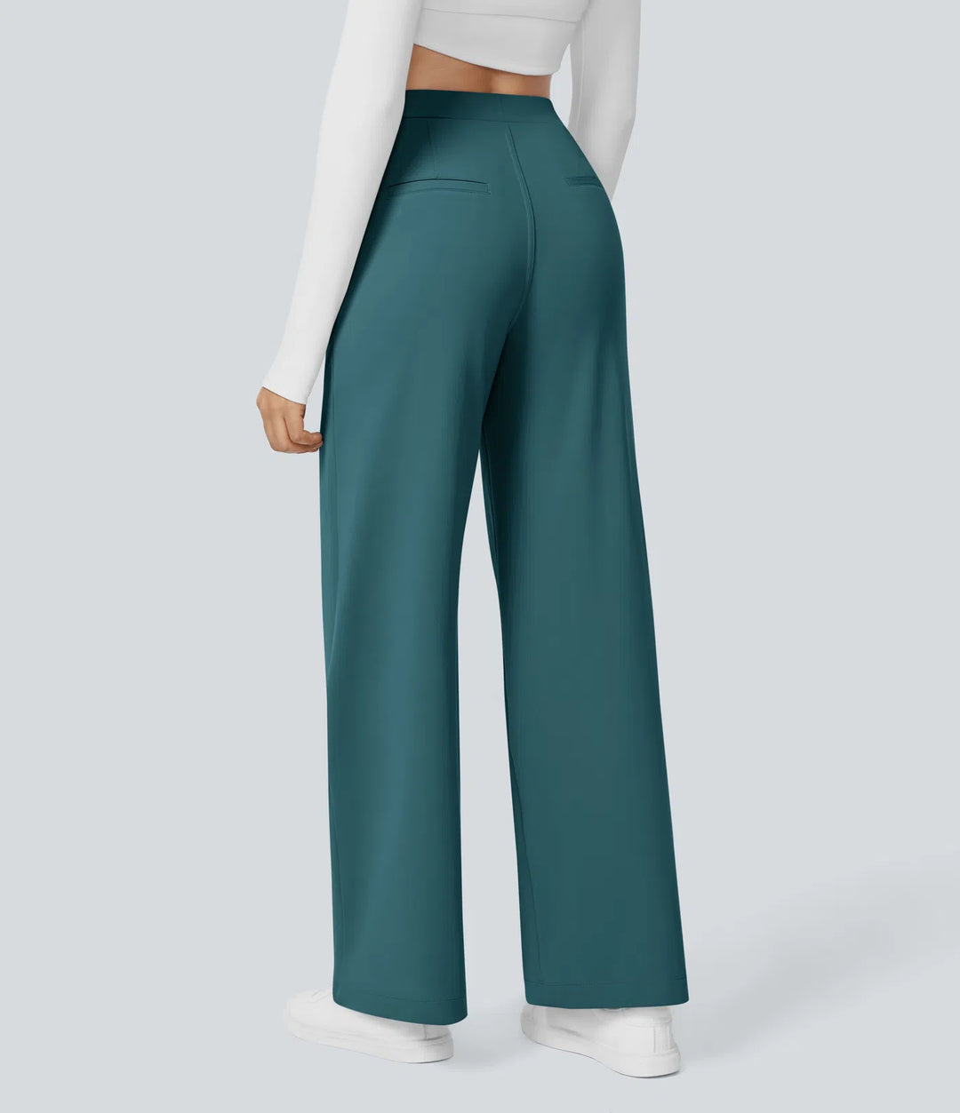 Pantalon tailleur Jean & Marie DayStretch coupe droite taille haute avec poches
