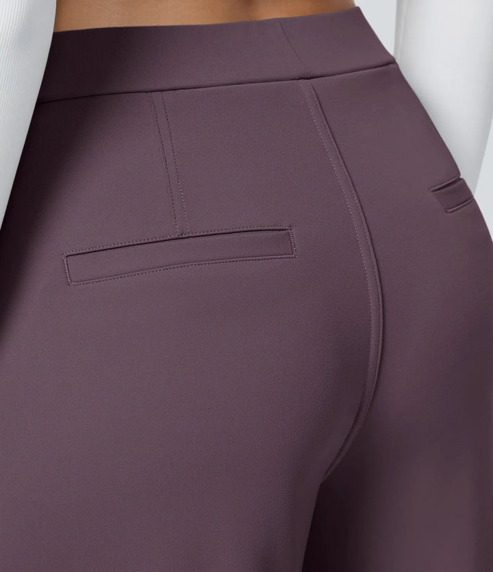 Pantalon tailleur Jean & Marie DayStretch coupe droite taille haute avec poches