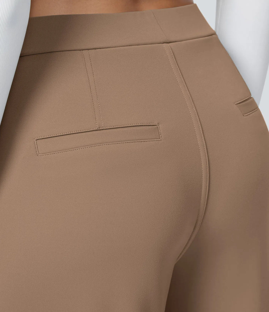 Pantalon tailleur Jean & Marie DayStretch coupe droite taille haute avec poches