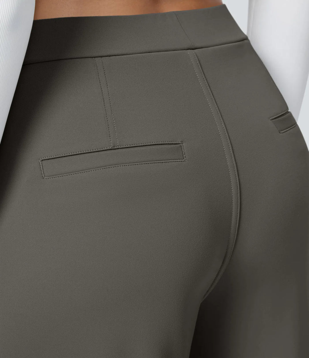 Pantalon tailleur Jean & Marie DayStretch coupe droite taille haute avec poches