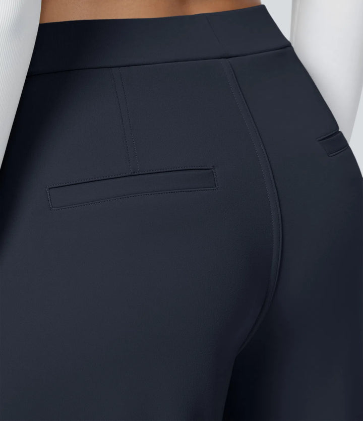 Pantalon tailleur Jean & Marie DayStretch coupe droite taille haute avec poches