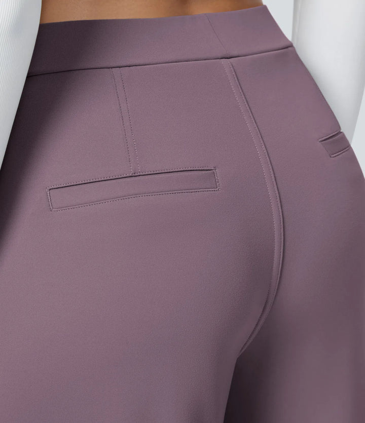 Pantalon tailleur Jean & Marie DayStretch coupe droite taille haute avec poches