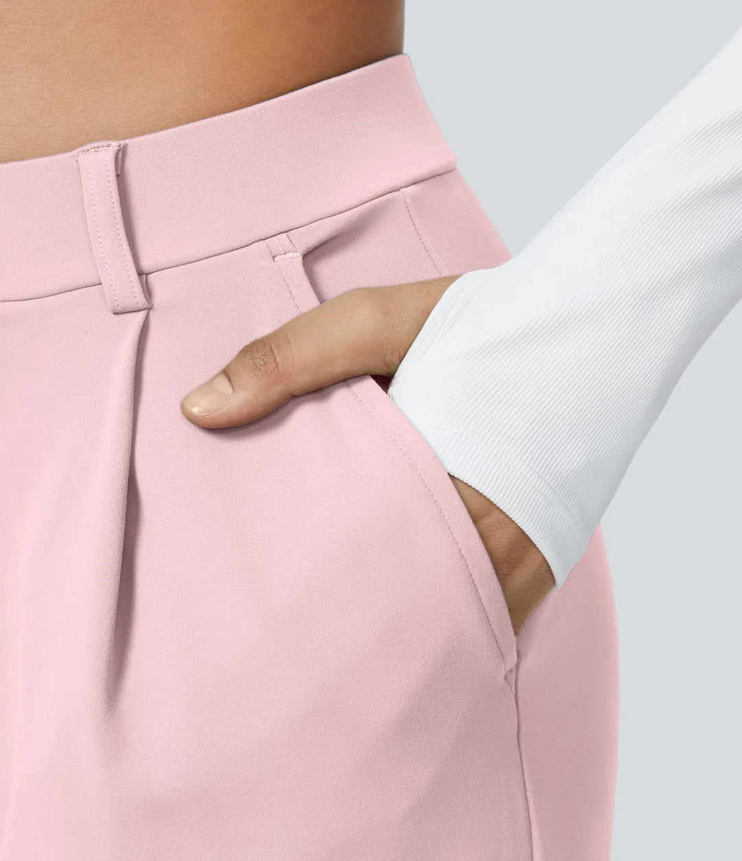 Pantalon tailleur Jean & Marie DayStretch coupe droite taille haute avec poches