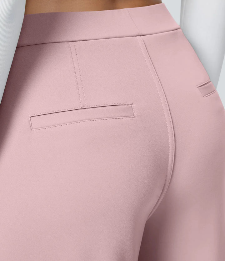 Pantalon tailleur Jean & Marie DayStretch coupe droite taille haute avec poches