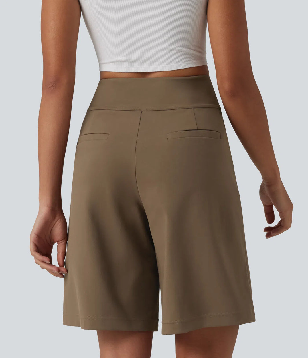 Short tailleur bermuda plissé