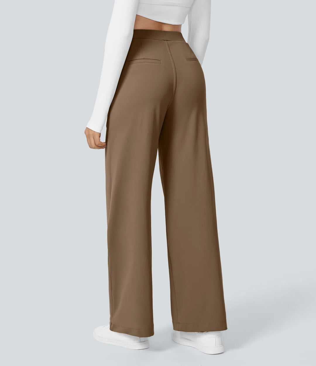 Pantalon tailleur Jean & Marie DayStretch coupe droite taille haute avec poches