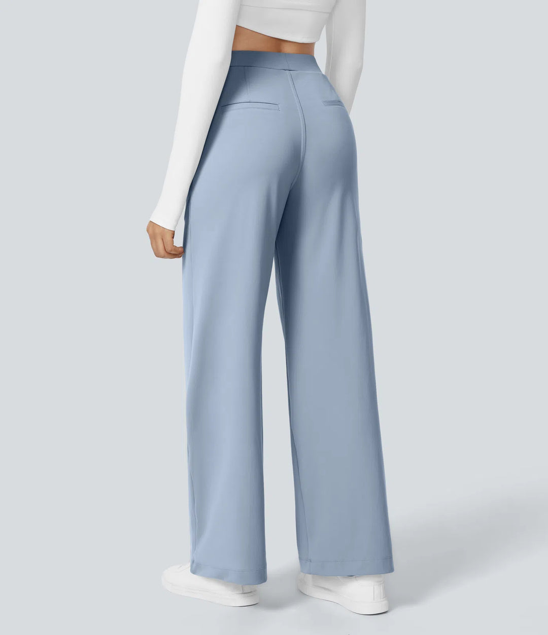 Pantalon tailleur Jean & Marie DayStretch coupe droite taille haute avec poches
