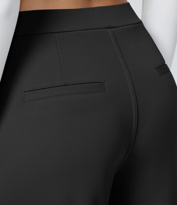 Pantalon tailleur Jean & Marie DayStretch coupe droite taille haute avec poches