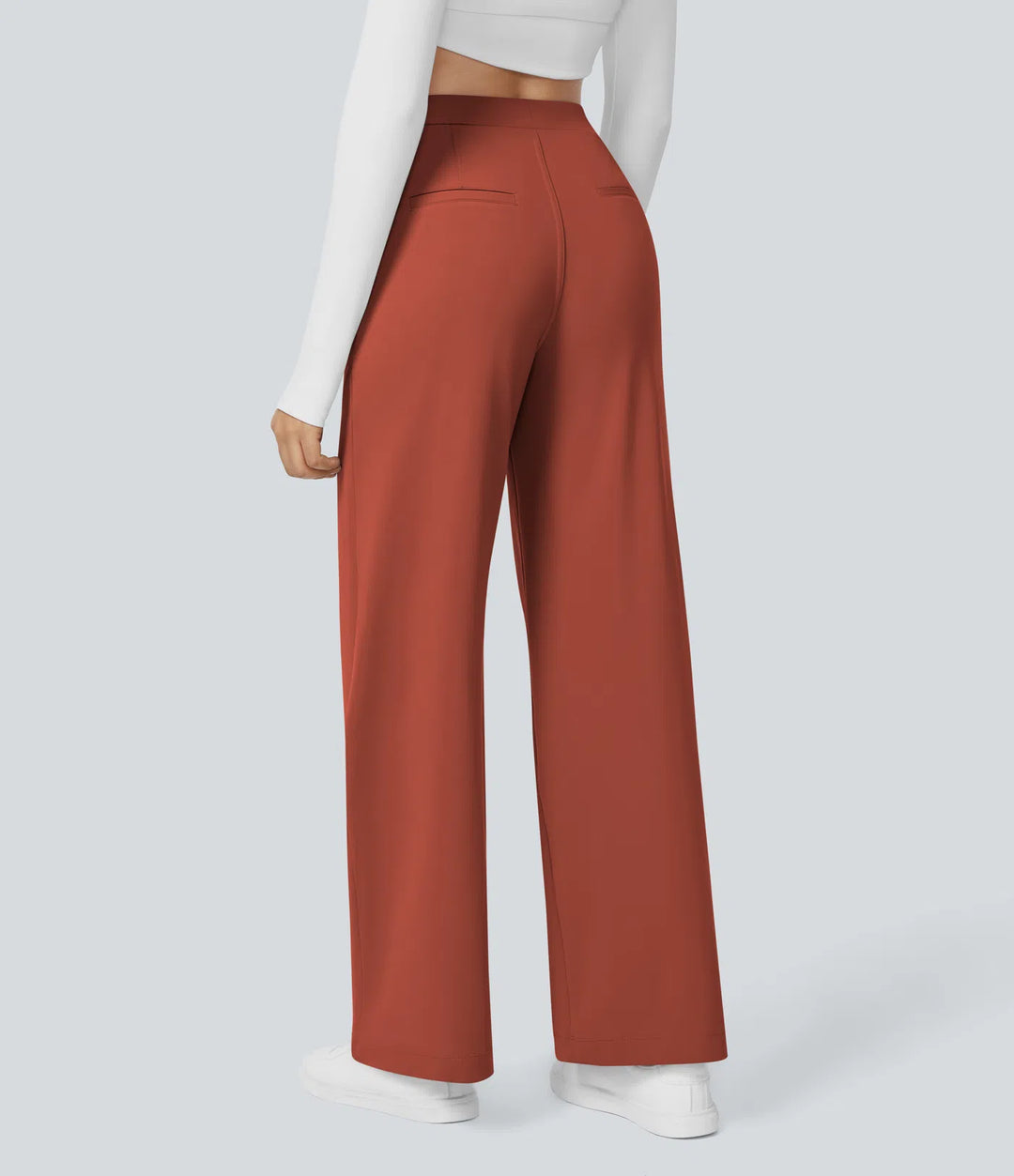 Pantalon tailleur Jean & Marie DayStretch coupe droite taille haute avec poches