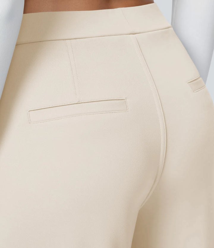 Pantalon tailleur Jean & Marie DayStretch coupe droite taille haute avec poches
