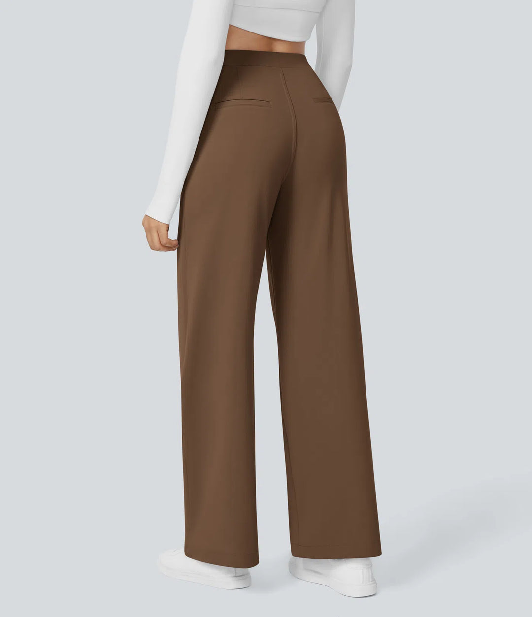 Pantalon tailleur Jean & Marie DayStretch coupe droite taille haute avec poches