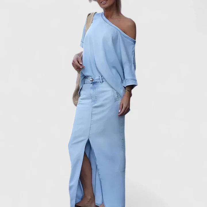 Averlynn | Ensemble de Jupe Maxi Élégante